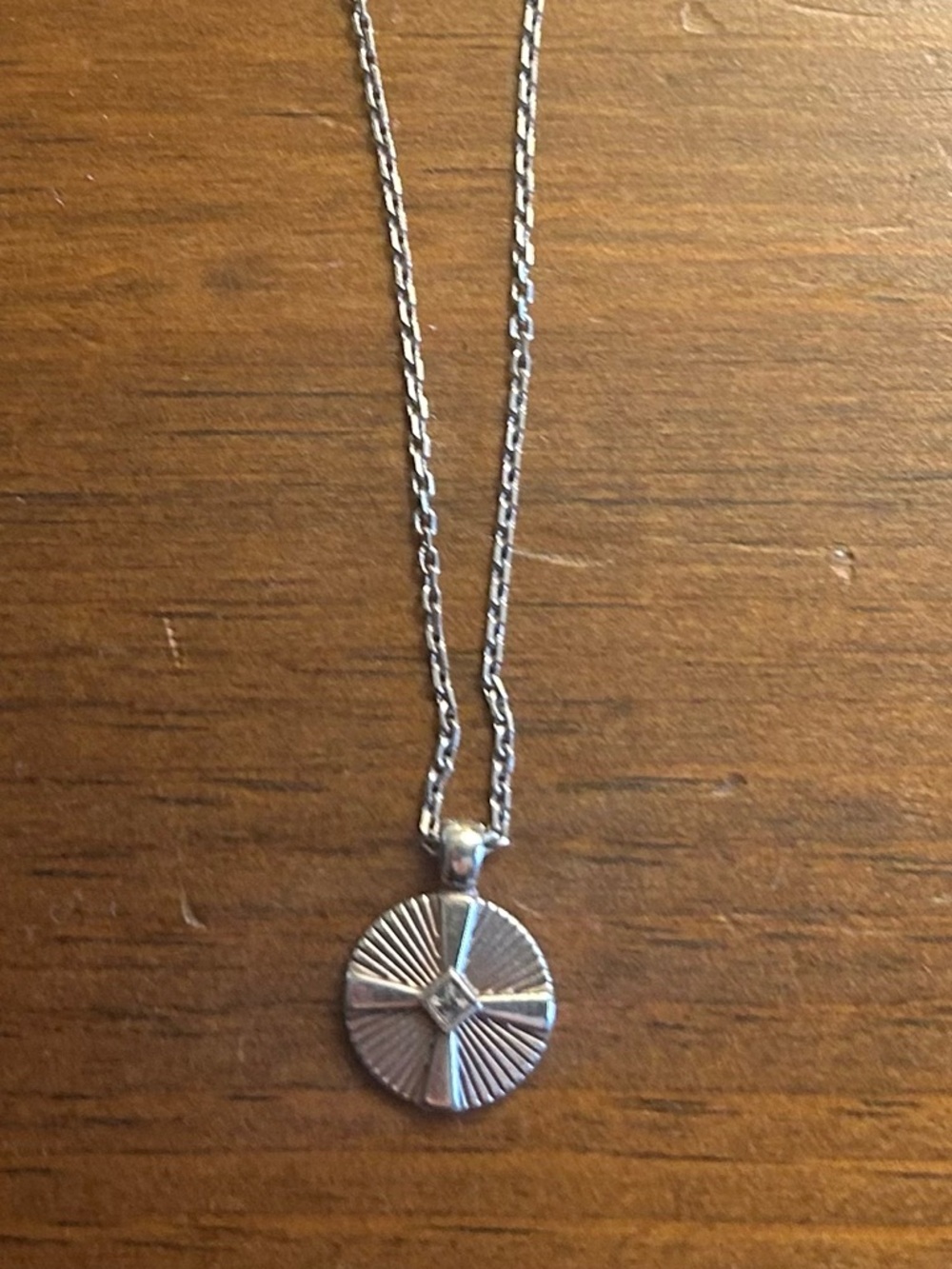 Brighton cross disc necklace